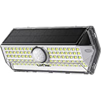 Los mejores  - Luz Solar Exterior【Súper Brillante 4 modos】con Sensor de Movimiento- LITOM luces solares led exterior- IP67 Impermeable…